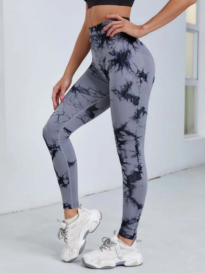 Legging Esportiva De Yoga Tie Dye